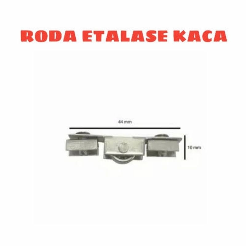 RODA ETALASE KACA / RODA SHOWCASE ETALASE LEMARI KACA
