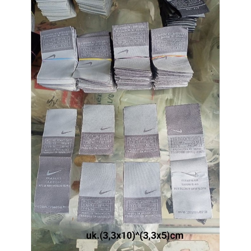 

label merek tag merek label (logo size care) label tag nike