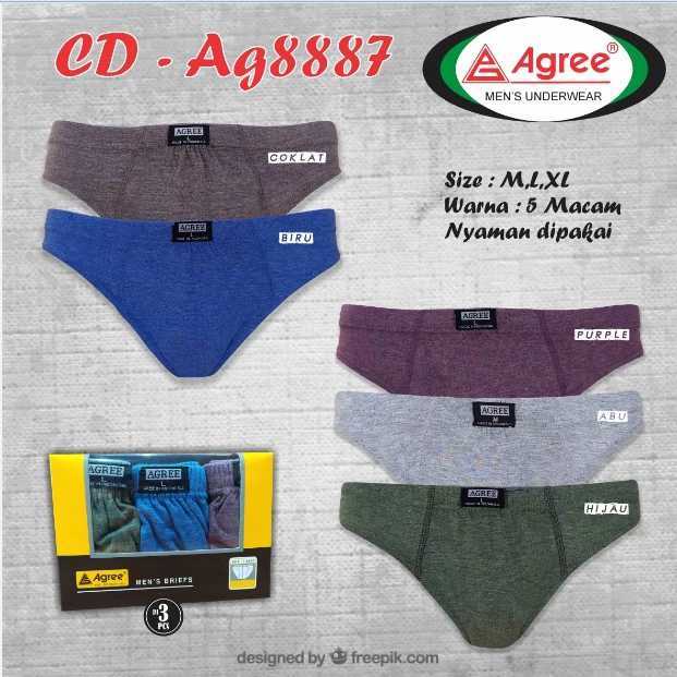 [ISI 3] Celana Dalam Pria AGREE 8887
