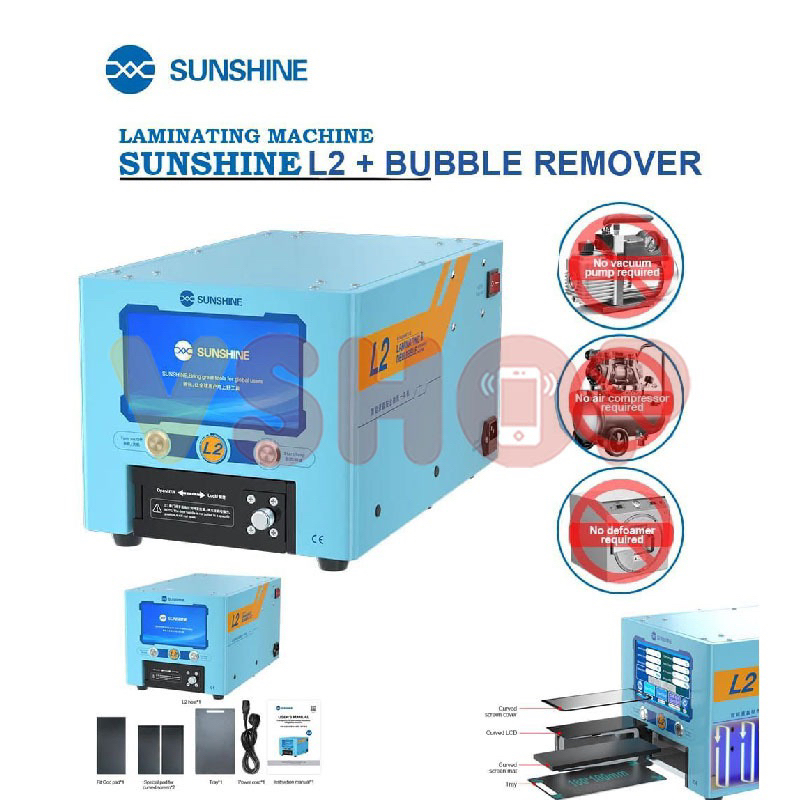 LAMINATING MACHINE SUNSHINE L2 - MESIN LAMINATING LCD DAN BUBBLE REMOVER 2 IN 1