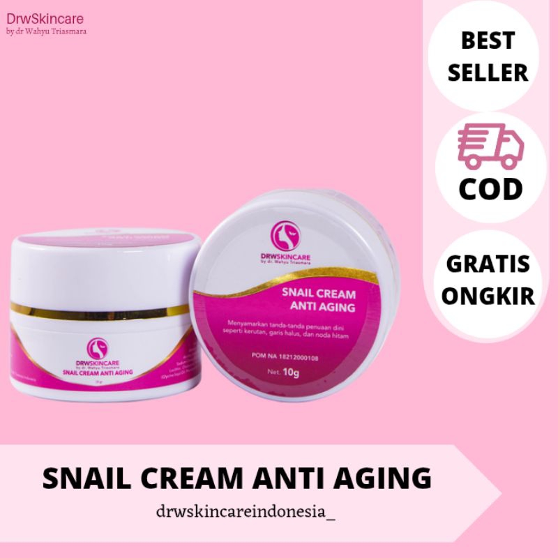 [BISA COD] - DRW SKINCARE SNAIL CREAM ANTI AGING | SNAIL CREAM DRW