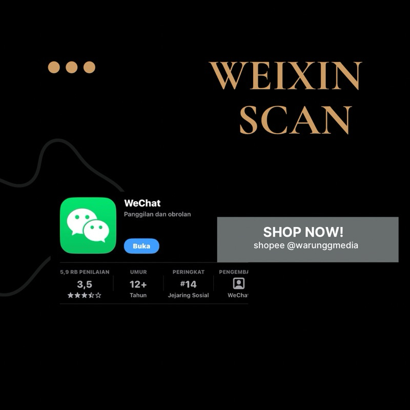 JASA SCAN WECHAT/WEIXIN TERMURAH