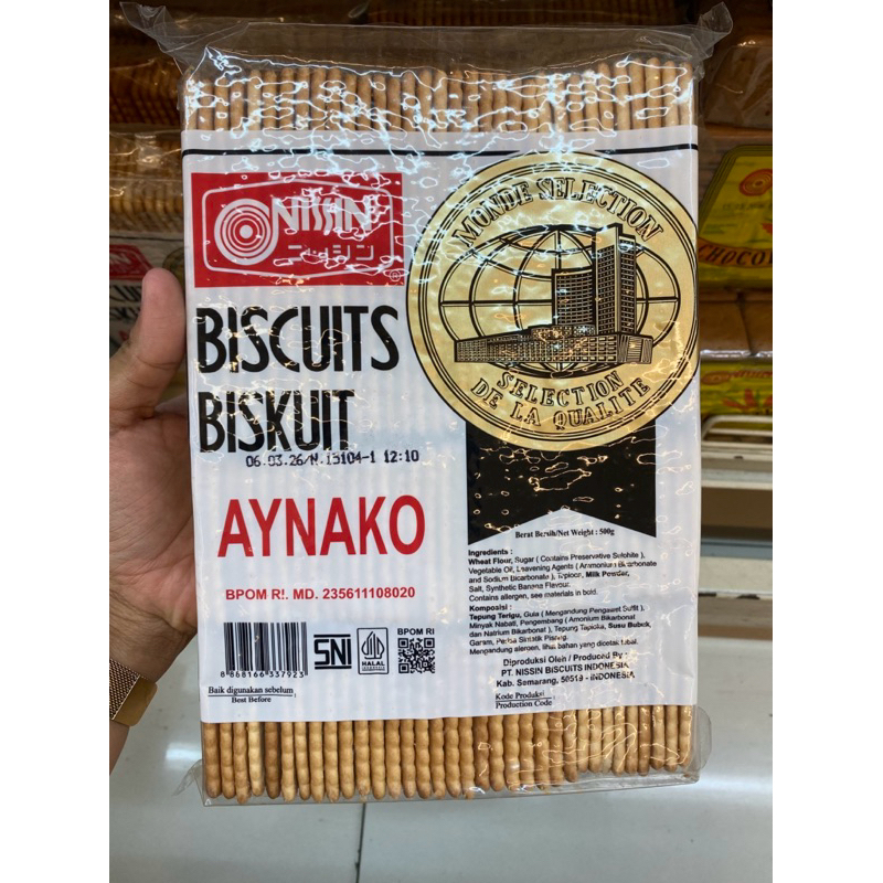 

Biskuit Kue Kering Nissin Aneka Rasa 300 gr (Aynako, biskuit kering, fishly, chocolate cream)