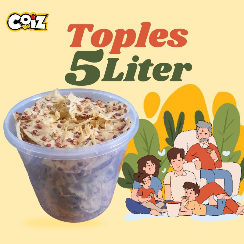 

peyek kacang toples 5 liter