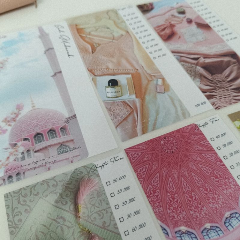 

Cash Envelope Eid Mubarak pink size A6 | Amplop menabung idul fitri