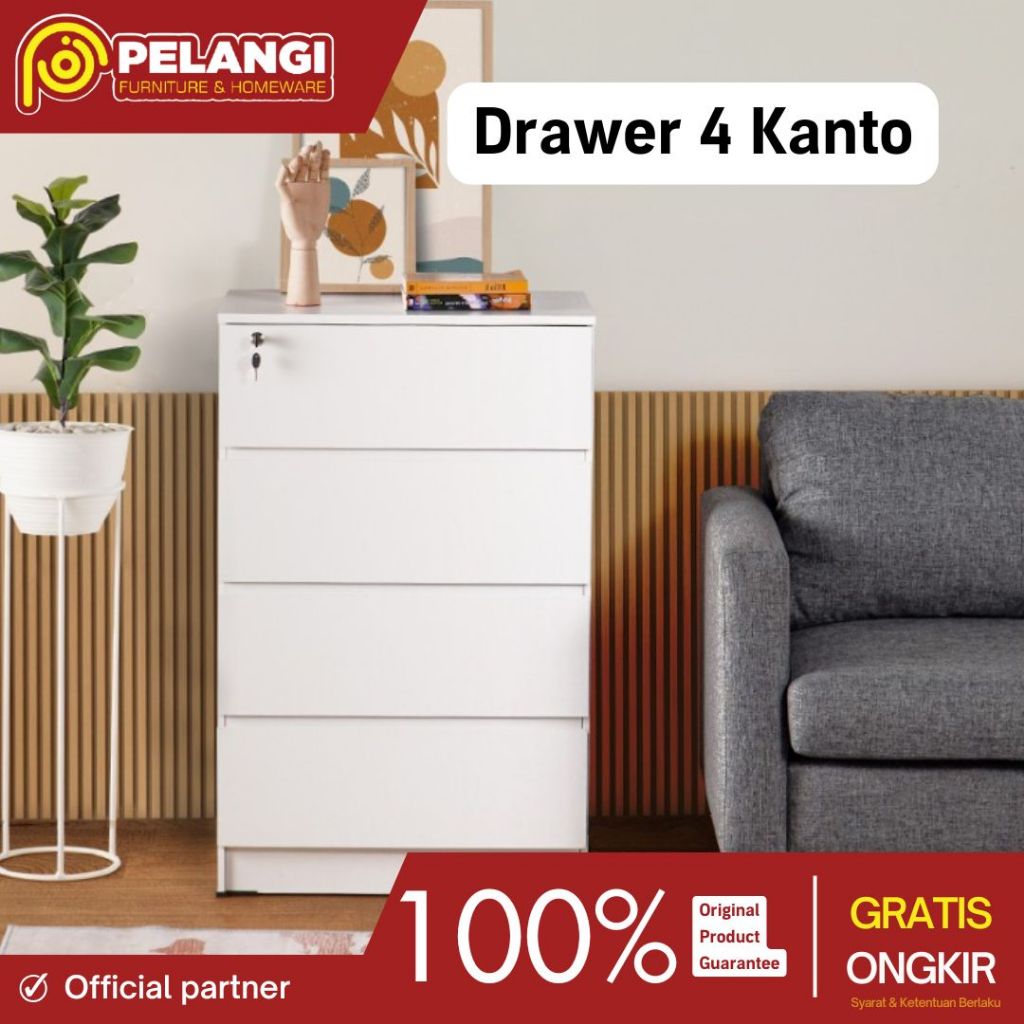 Drawer susun 3 | Drawer susun 4 Kanto olympic | lemari laci loker kayu penyimpanan | Pelangifurnihom