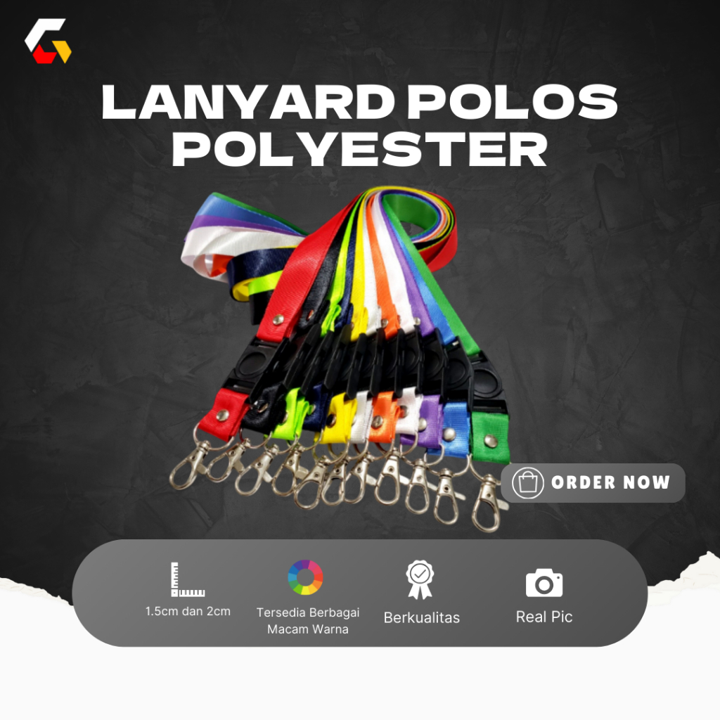 

Tali Lanyard Polos Promosi Tali Idcard Nametag Bahan Nilon Jadi Polyster Gantungan Hp Panitia