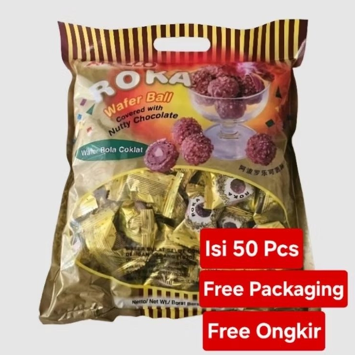 

Roka Apollo Wafer Bal Coklat Isi 50 Pcs Oleh-Oleh Haji Umroh