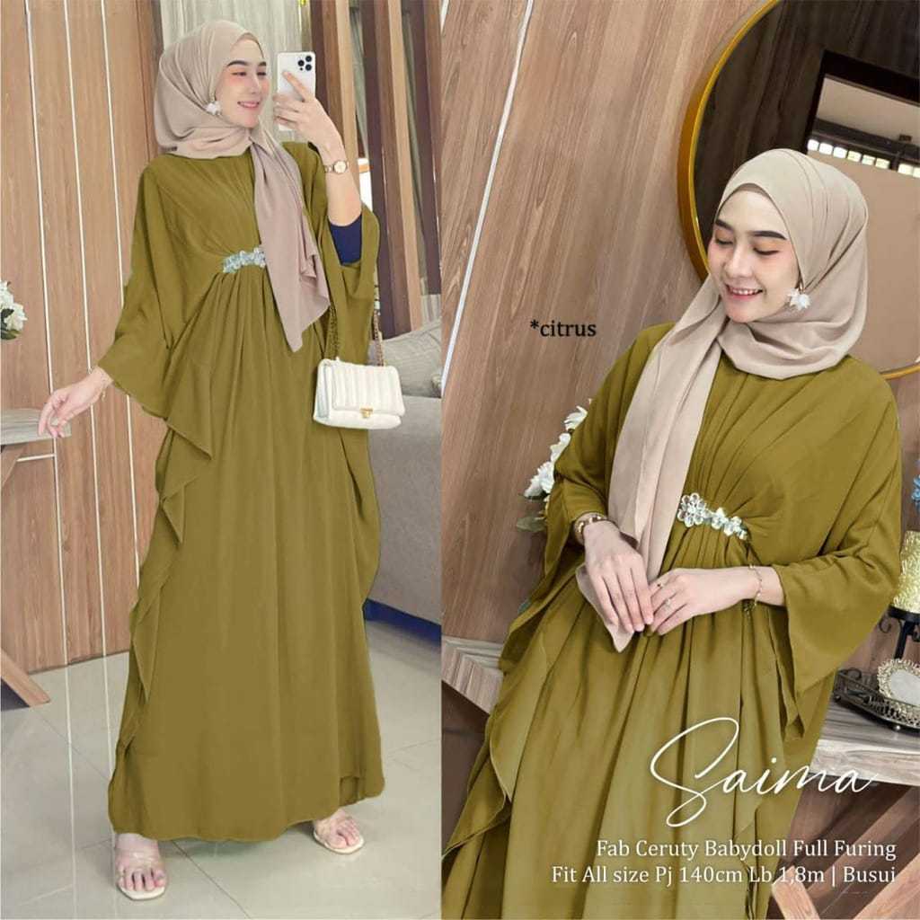 RDNONE-KAFTAN RATNA PAYET PUTIH - KAFTAN POLOS MEWAH PREMIUM QUALITY -GAMIS MUSLIM LEBARAN KONDANGAN