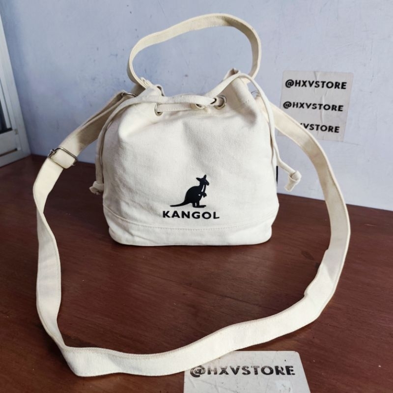 Kangol Sling Bag / tas selempang serut Wanita  Kangol