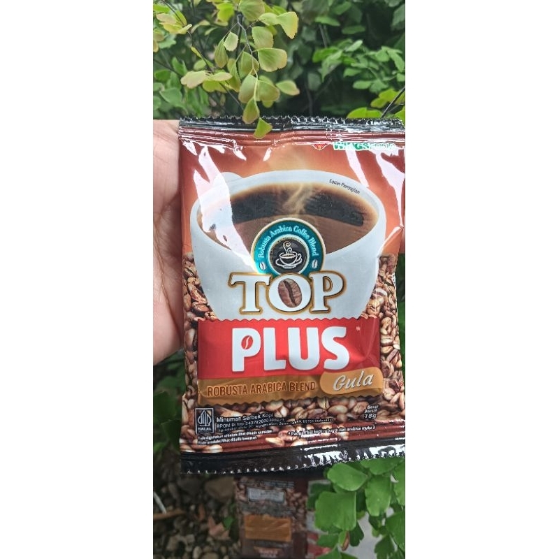 

Top Plus (Kopi+Gula) 1 Renceng isi 10 sachet @18gr