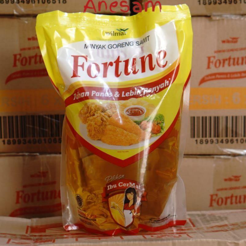 FORTUNE MINYAK GORENG 2 LITER 1 DUS - Minyak Goreng 1 Dus Fortune - Minyak Goreng 2 liter 1 Dus