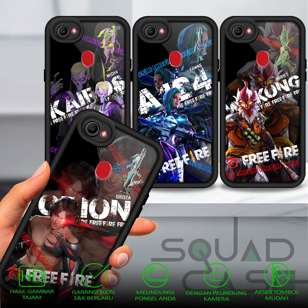Case OPPO F7 Casing terbaru Squad Case motif FF Case hp Case hanphone Case terbaru case terlaris cas