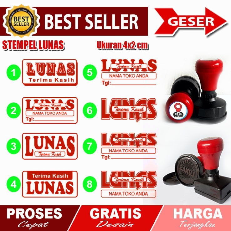 

Stempel Lunas, Stempel Custom, Stempel Flash, Stempel Murah