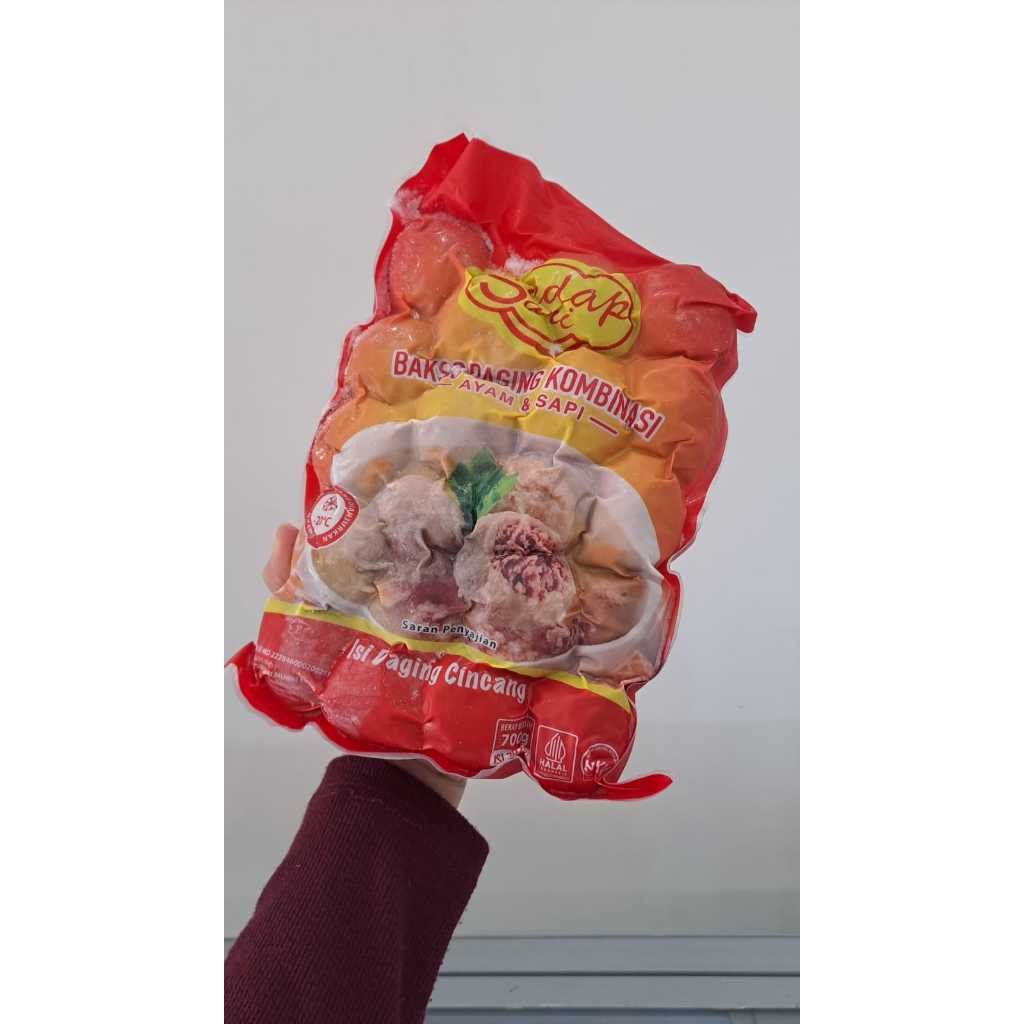 

Bakso kombinasi daging cincang 700 gram isi 20 butir