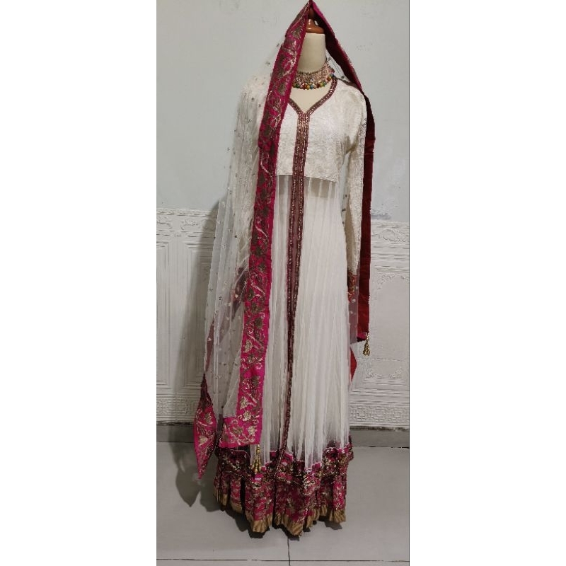 BAJU INDIA/MASTANI ROK PUTIH PL