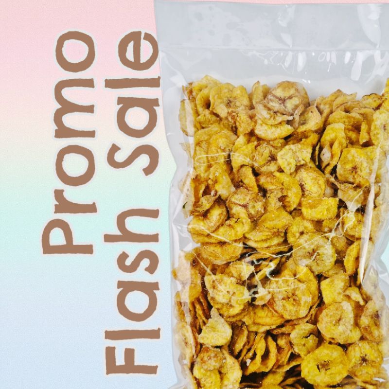 

Keripik Pisang Gula Manis 500 gram Keripik Snack