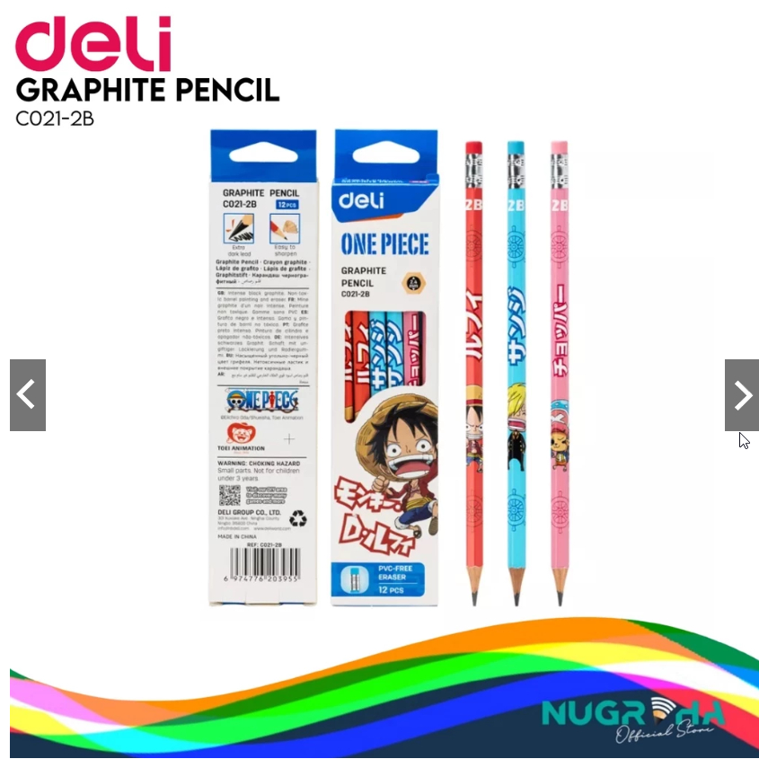 

PENSIL KAYU 2B MOTIF ANIME ONE PIACE