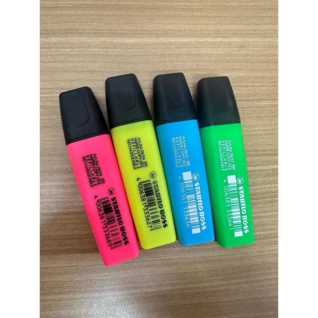 

Stabilo boss warna warni kuning pink biru hijau original