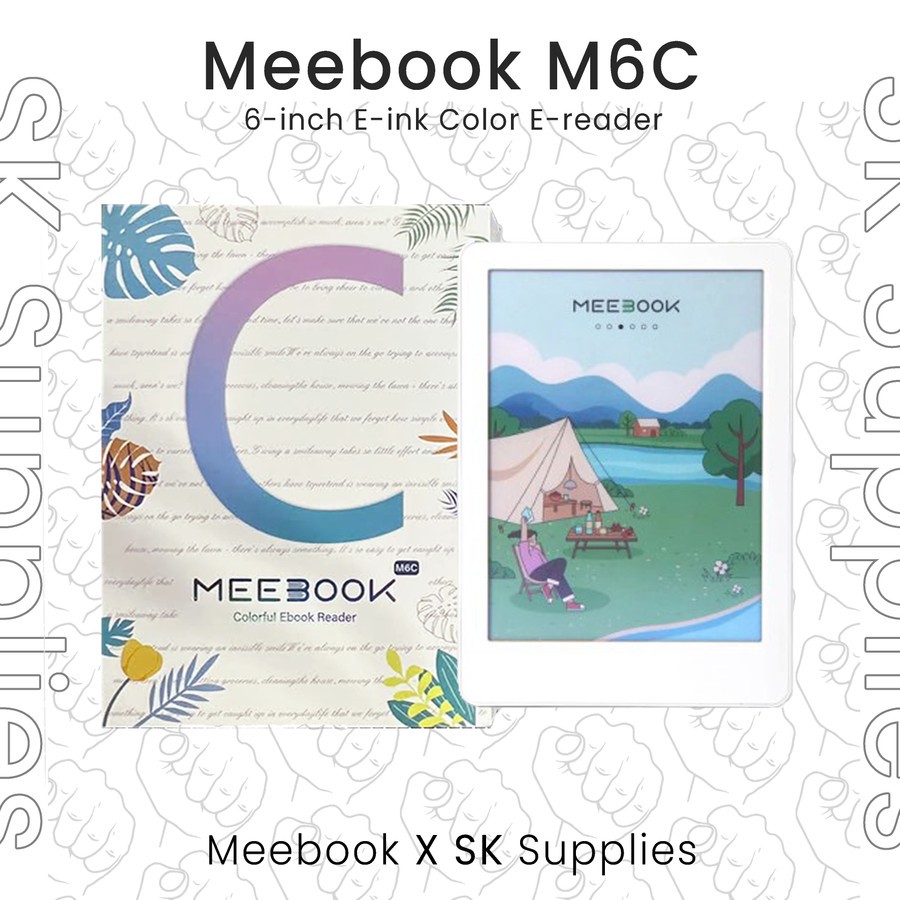 Meebook M6C Ebook layar E Ink COLOR e-book layar e-ink berwarna seperti boox kindle ANDROID 11