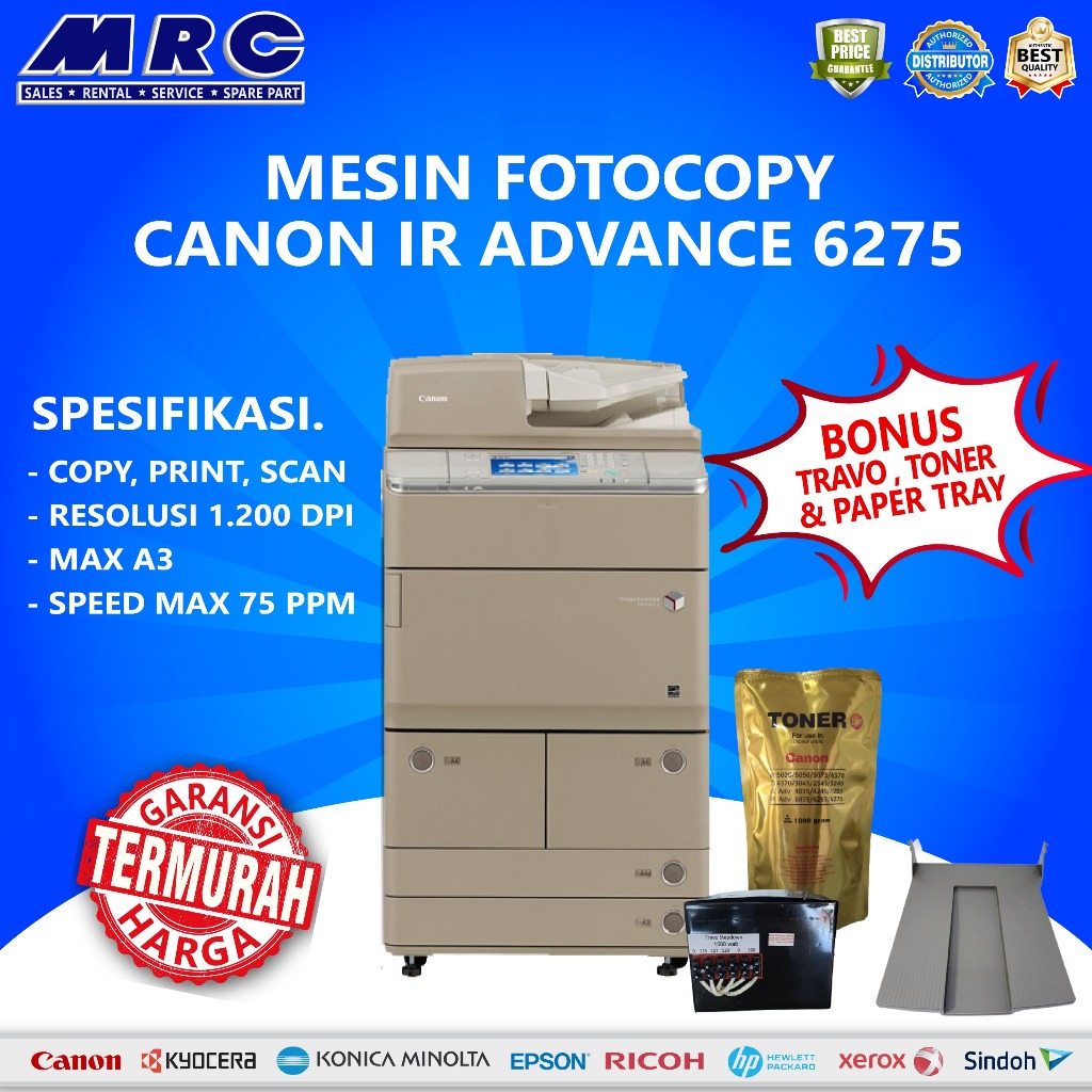 MESIN FOTOCOPY CANON IRA 6275