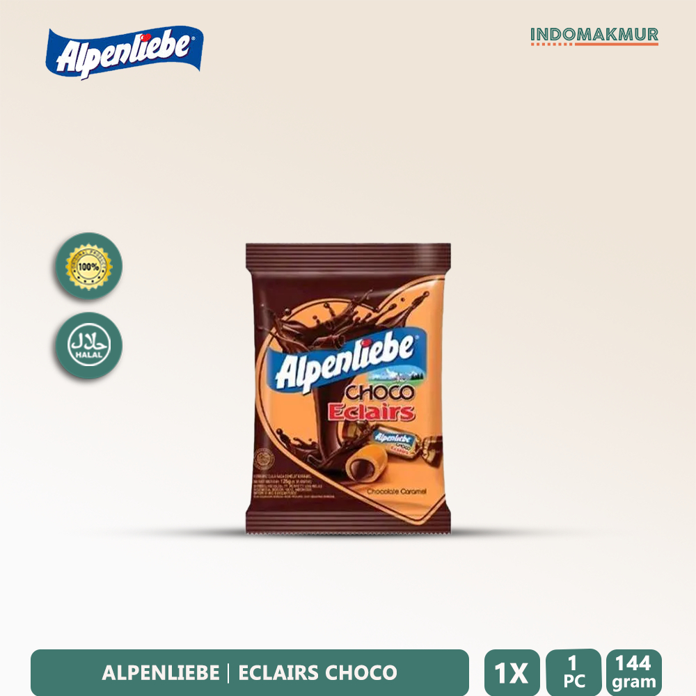 

IDM - Alpenliebe Choco Eclairs - Permen Karamel Coklat Susu