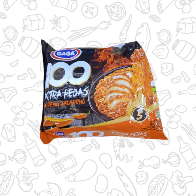 

MIE GAGA 100 EXTRA PEDAS JALAPENO