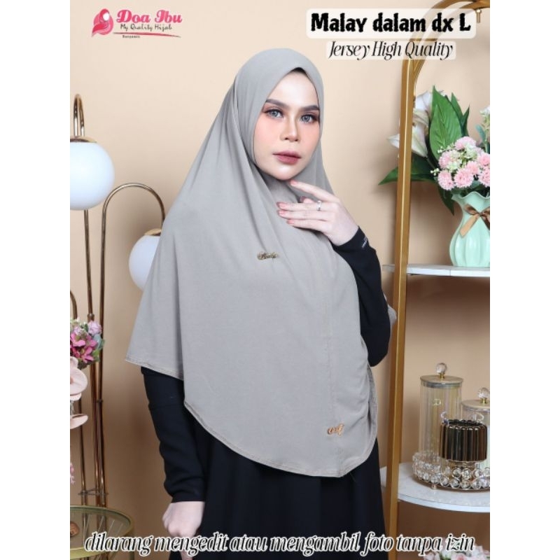 DOA IBU - JILBAB MALAY NON PET size L JERSEY HQ by DOA IBU HIJAB
