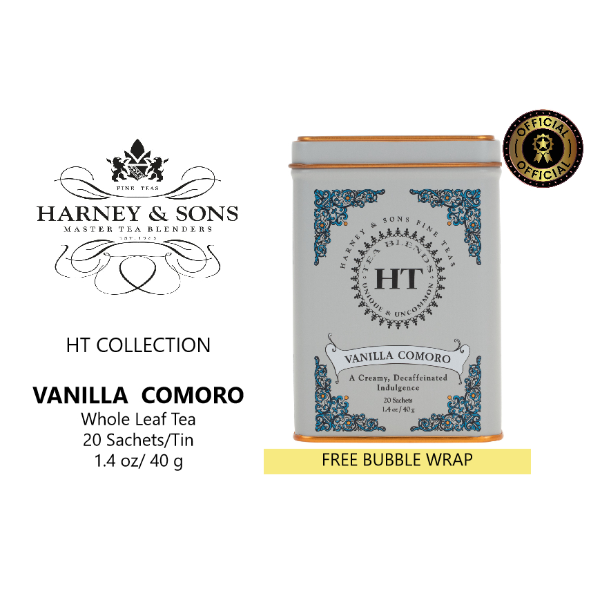 

Harney & Sons, Vanilla Comoro, HT Collection, Whole Leaf Tea Sachet 20 ct
