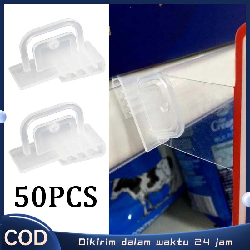 

50pcs Clip On Pop Pvc Klip Gigi Lurus Penjepit Label Harga Penjepit Label Clip On Penjepit Kertas
