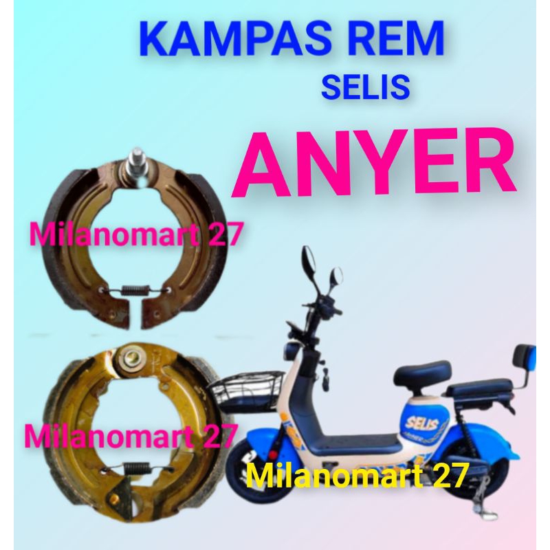 kampas rem selis anyer kampas rem sepeda listrik selis anyer
