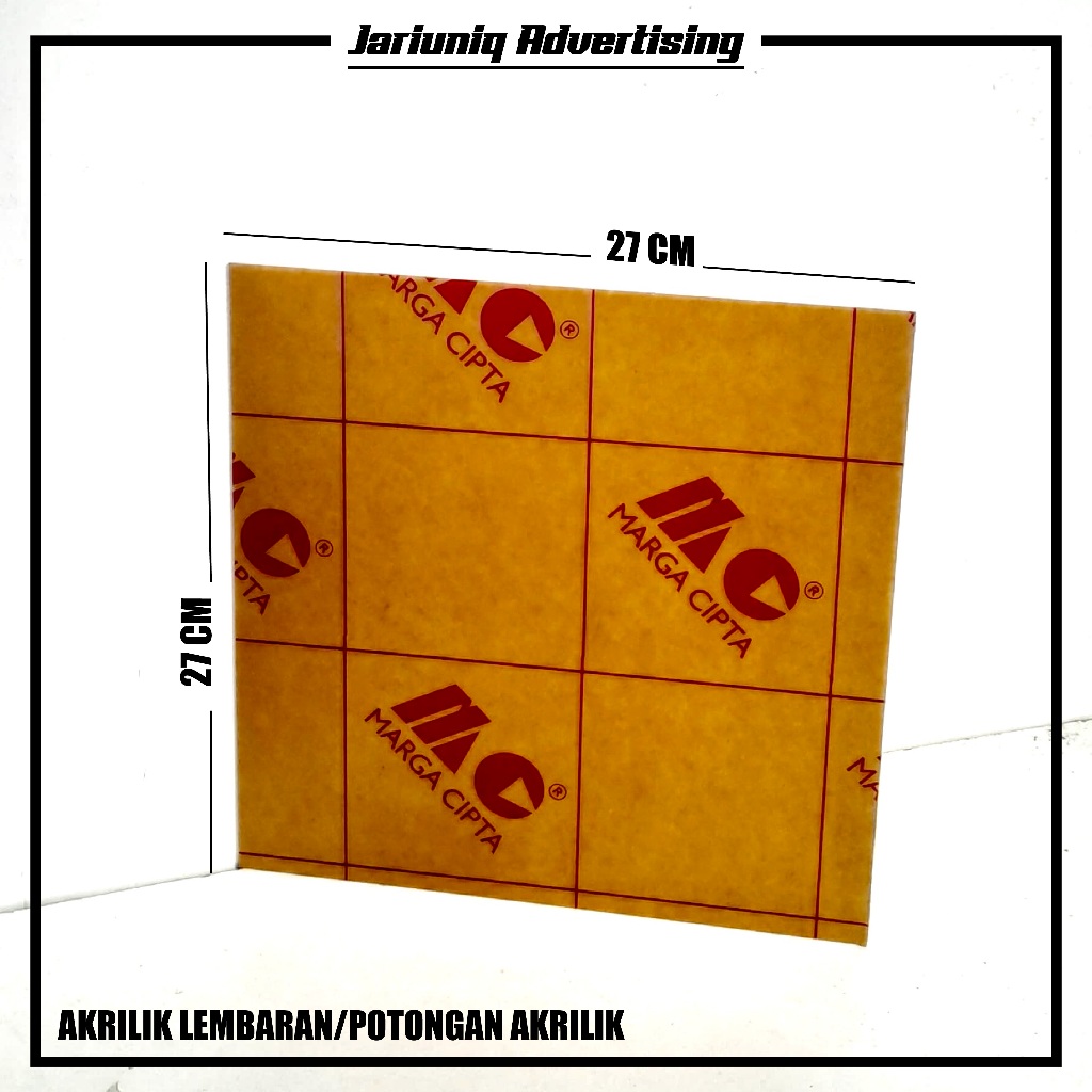 

Akrilik Custom Lembaran Tebal 2mm (27cm x 27cm)