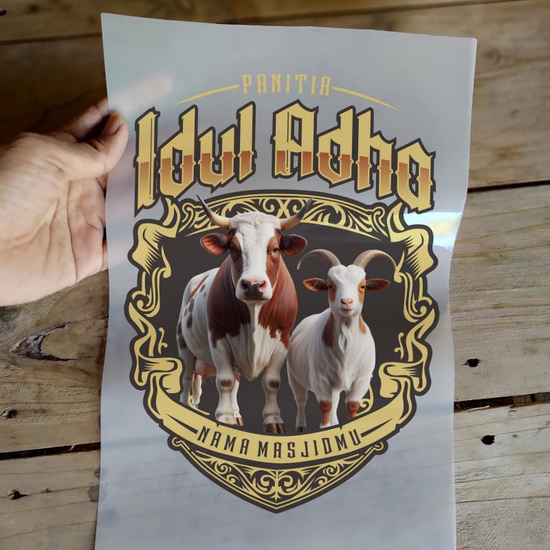 

SABLON SETRIKA Edisi Idul Adha Bisa custom nama masjid atau pakai file sendiri
