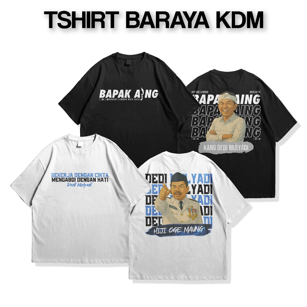 Atasan Kaos Anak Dewasa Lengan Pendek Baraya KDM Kang Dedi Mulyadi