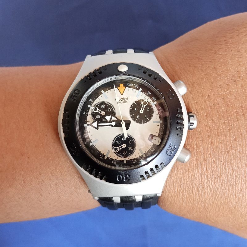 jam tangan Swatch irony alumunium