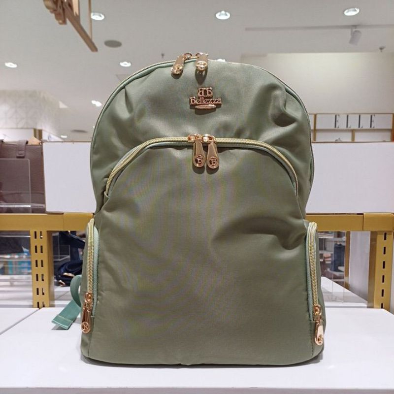 BELLEZZA BHW231 Produk Original Depstore Mall Tas Ransel parasut Wanita Nilon ringan
