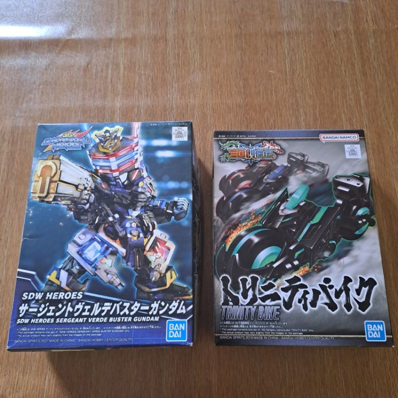 SD Sergeant Verde Buster Gundam + Trinity Bike - Bandai - Second part lengkap