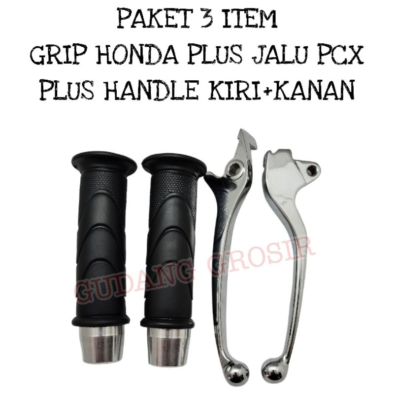 PAKET SEPASANG HANDLE REM STANDAR BEAT SET GRIP HONDA PLUS JALU PCX BEAT FI BEAT ESP BEAT KARBU 2013