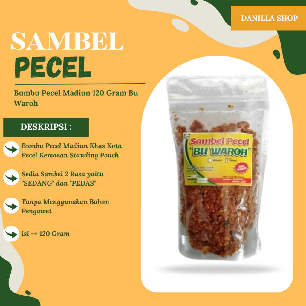 

Bumbu Pecel Madiun 120 Gram Premium