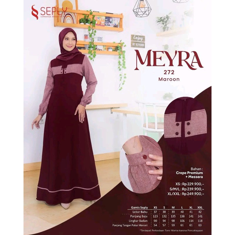 GAMIS SEPLY MEYRA 272 MAROON