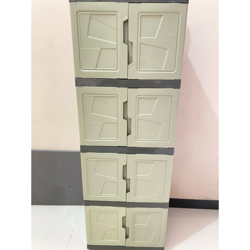 Unik Lemari Plastik / Lemari Plastik Susun 3 & 4/ Lemari Plastik 2 Pintu /Lemari Pakaian