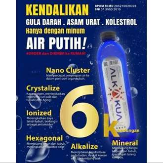 

ALKAKUA Air Minum Nano Hexagonal Ionized Cluster