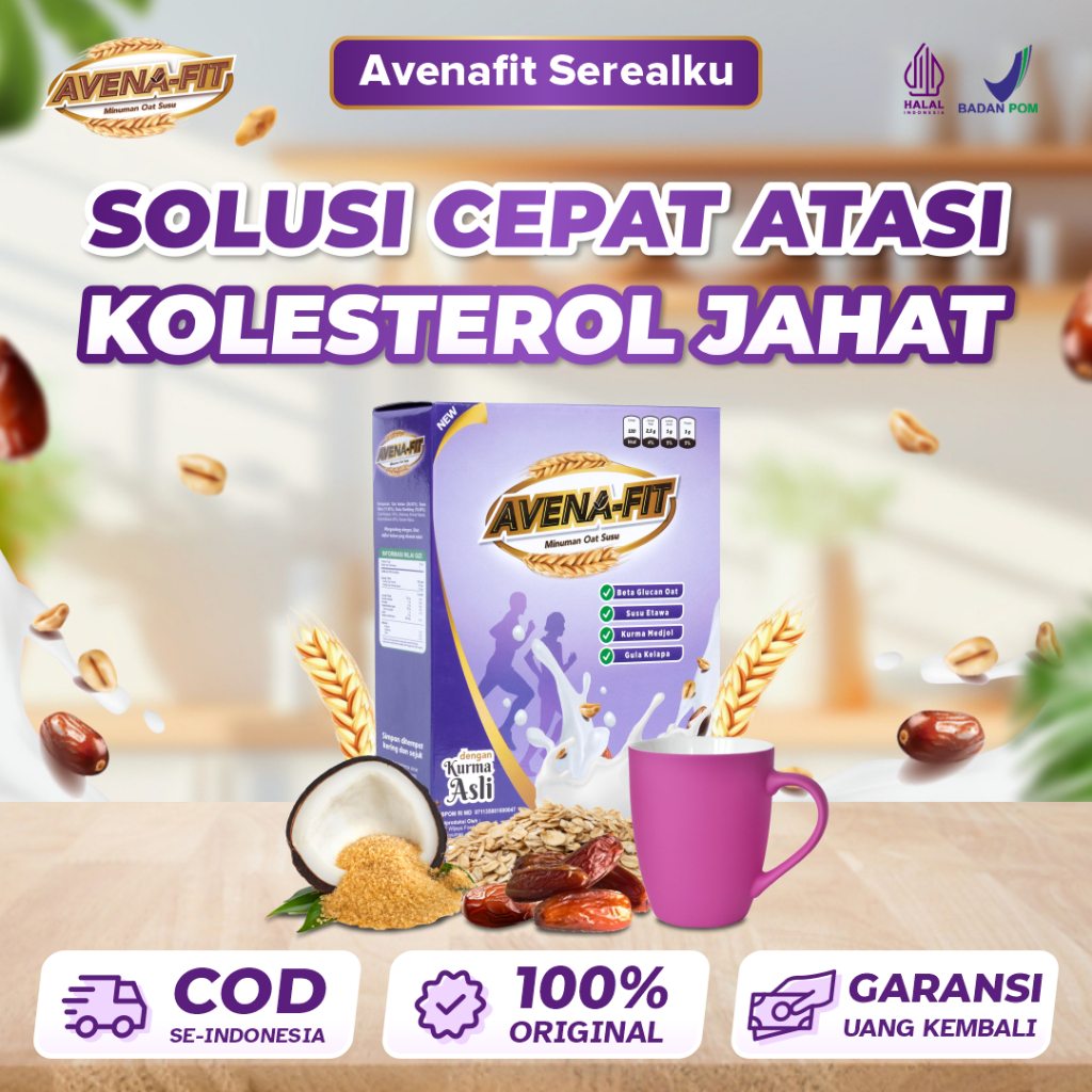 

Promo Avenafit 100% Asli - Minuman Sereal Oat Susu Granola Ampuh Turunkan Kolesterol Jahat Secara Alami Dan Menjaga Kesehatan Jantung