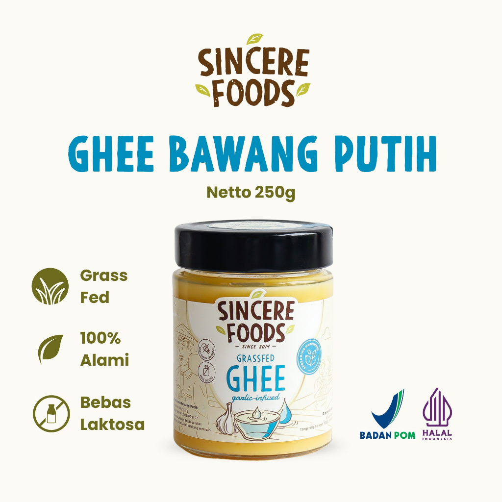 

Ghee Garlic Infused Minyak Samin Aroma Bawang Putih HALAL BPOM SINCERE FOODS d.h NUMI Naturals