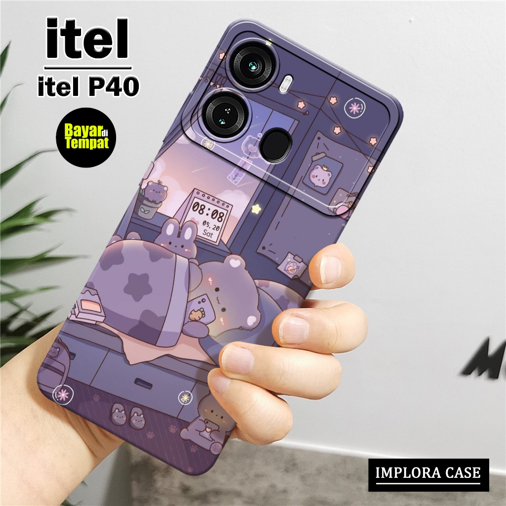 Softcase Itel P40 - Motif Kartun - IMPLORA CASE - Casing Itel P40 Case Hp Itel P40 Casing & Skin Han