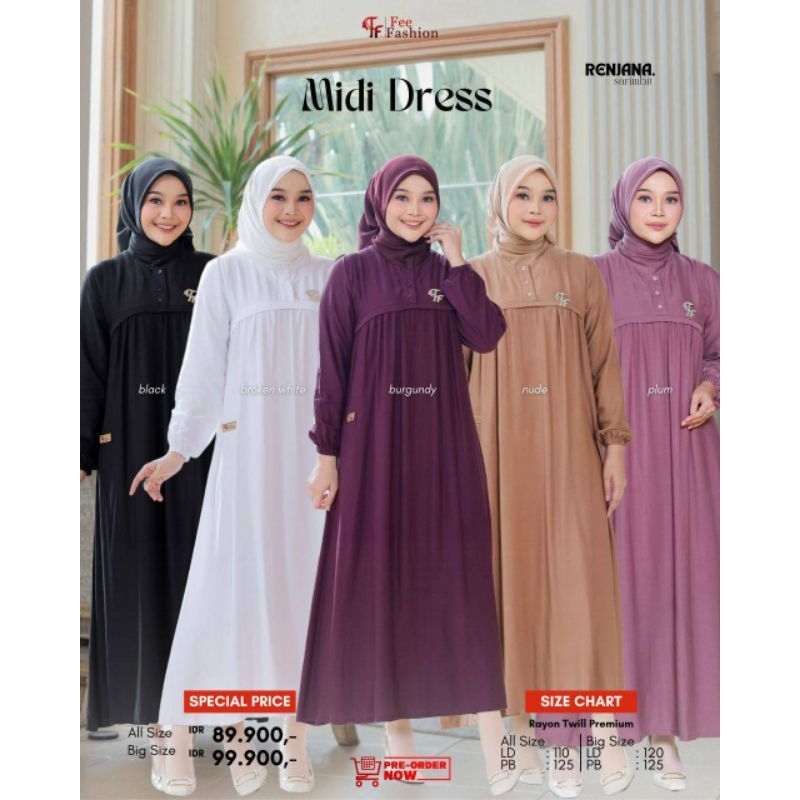 Renjana Midi Dress/Midi Dress/Fee Fashion