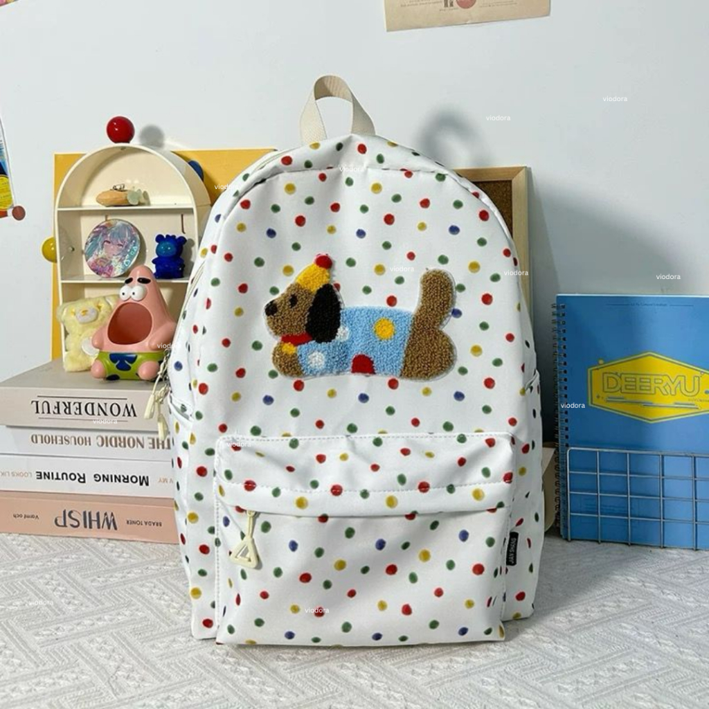 TAS Viodora - Flora Tas Wanita Tas Backpack Travel Kuliah Sekolah Trend Kantor Ransel Wanita