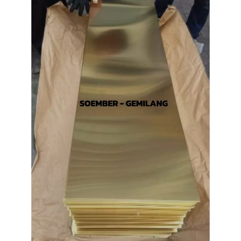 Plat Kuningan lembaran 0.8mm x 360mm x 1200mm