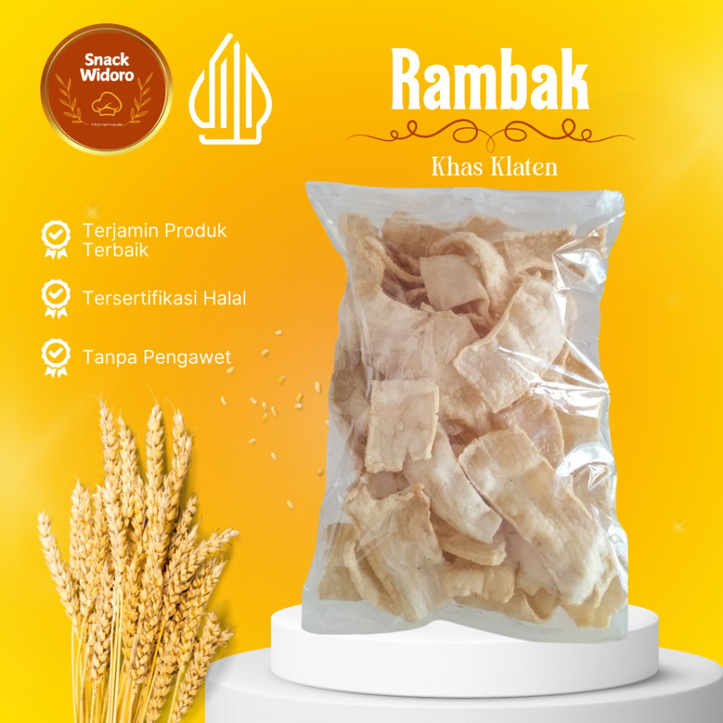 

[COD] RAMBAK JARI TIPIS GURIH RENYAH KHAS KLATEN - GRATIS ONGKIR - Snack Widoro