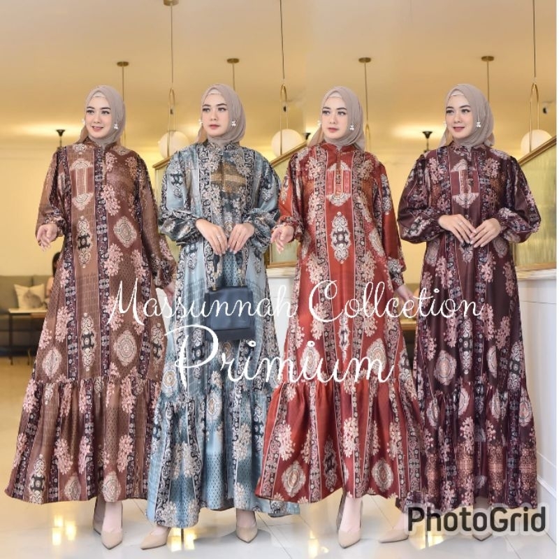 Gamis maxmara lux jumbo//Gamis maxmara lux motif terbaru//Gamis maxmara Lux bisa COD